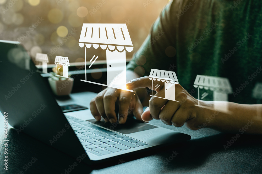 Franchise business concept, franchise network business marketing plan for branch growth and expansion. Successful franchise businesses excel in both the franchising model and marketing strategies.