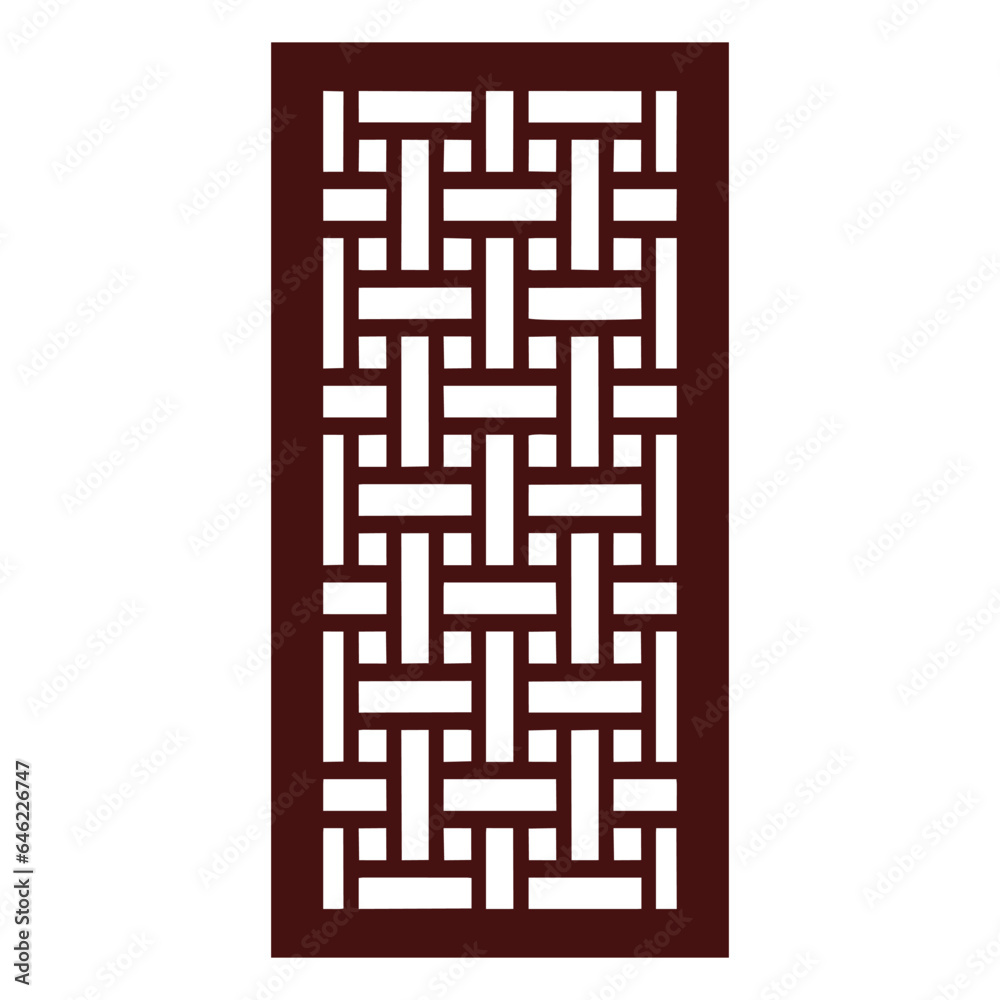Rectangular Cut Jali Pattern Laser Cut Patterns and Door Jali Design Stock Vector | Adobe Stock