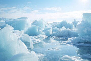 Poster - Icy landscape.