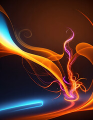 Abstract 3D  wave background design.