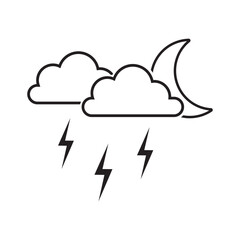 Canvas Print - weather icon vector