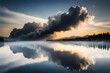 sunrise over the lake
