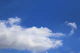 Fototapeta Na sufit - Clouds on the blue sky nature with space background wallpaper
