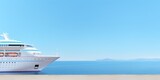 Fototapeta  - A cruise ship on a calm sea