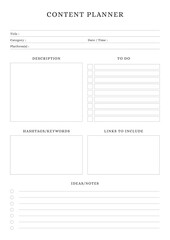 Wall Mural - Content Planner