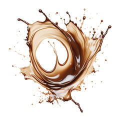 Aufkleber - Splashes of brown liquid