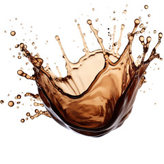 Aufkleber - Splashes of brown liquid