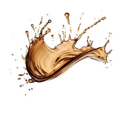 Aufkleber - Splashes of brown liquid
