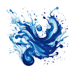 Aufkleber - Splashes of blue paint