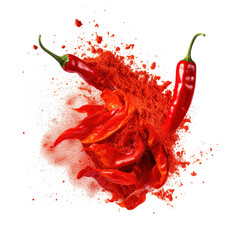 Canvas Print - Chili pepper powder splash