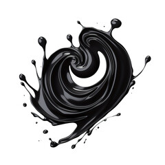 Aufkleber - Splashes of black paint