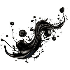 Aufkleber - Splashes of black paint