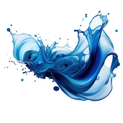 Wall Mural - Splashes of blue paint