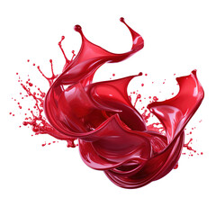 Poster - Splashes of red paint