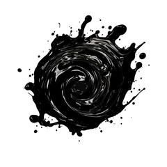 Aufkleber - Splashes of black paint