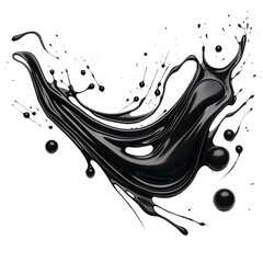 Aufkleber - Splashes of black paint