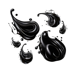 Aufkleber - Splashes of black paint