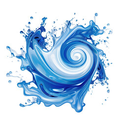 Wall Mural - Splashes of blue paint