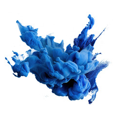 Sticker - Splashes of blue powder paint