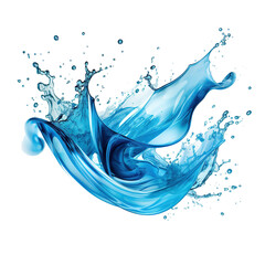 Poster - Splashes of blue paint