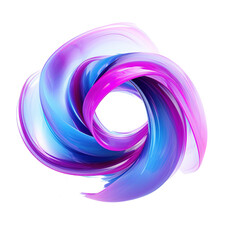 Wall Mural - Neon magic swirl