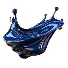 Aufkleber - splashes of blue paint