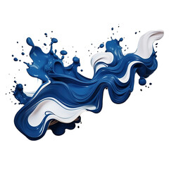 Wall Mural - Splashes of blue paint