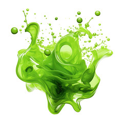 Poster - Splashes of green paint