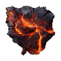 Poster - Lava in the cracks of the ground