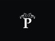 Letter P logo, Feminine p pp Leaf logo Icon Design For Business