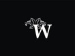 Letter W logo, Feminine w ww Leaf logo Icon Design For Business