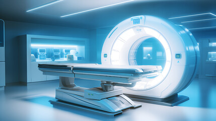 Wall Mural - x ray machine in hospital, view of a hospital , interior of a hospital room 