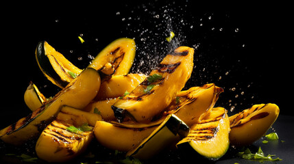 Grilled yellow squash