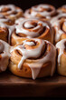 © Jeremy - Delicious cinnamon rolls with icing glaze frosting