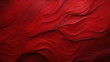 Wall Mural - red texture background fabric with waves