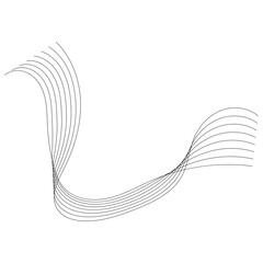 Wall Mural - Abstract Wavy Line