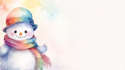 Poster - Design template for snowman