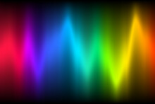 Neon Music Equalizer, Magnetic Or Sonic Wave Techno Vector Background. Sound Audio Wave Frequency Flow. Neon Effect Rainbow Waveform, Sonic Equalizer Visual Illuminated Dynamic Flow. Voice Diagram.