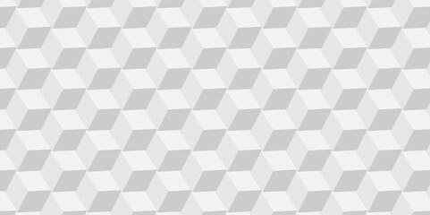  Seamless geometric hexagon cube pattern background. abstract cubes geometric white and gray color hexagon technology background. digital cube honeycomb Front view of white texture for background.