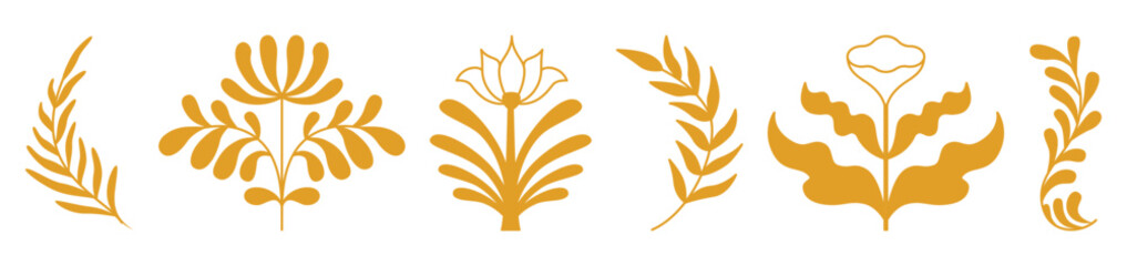 Aufkleber - Vector logo design templates, elements, organic, eco and bio stickers and badges, ecology and recycle concepts, nature and environment, tree and leave