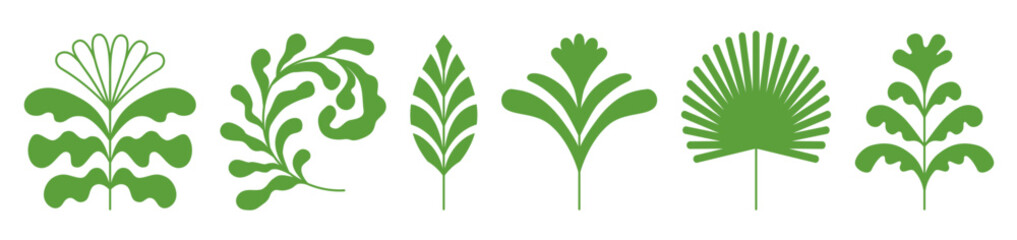 Aufkleber - Vector logo design templates, elements, organic, eco and bio stickers and badges, ecology and recycle concepts, nature and environment, tree and leave