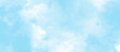 © Creative work - blue sky with clouds. Light sky blue shades watercolor background. Sky Nature Landscape Background. sky background with white fluffy clouds.><