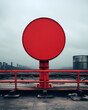 © Andrey Tarakanov - A lonely stop sign in minimalistic style