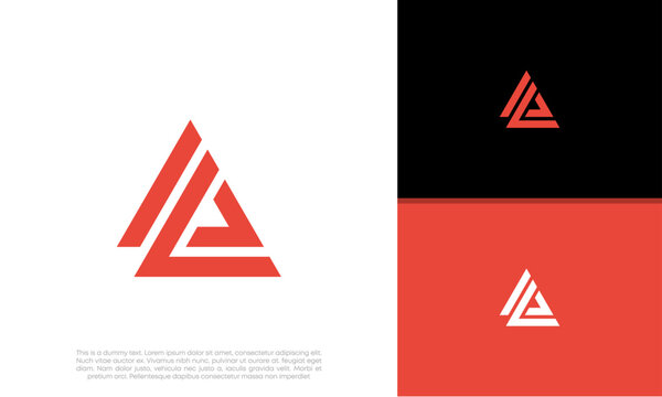 Initials AL, AE logo design. Initial Letter Logo. Innovative high tech logo template.	