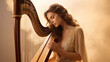 © MP Studio - Woman plays the harp