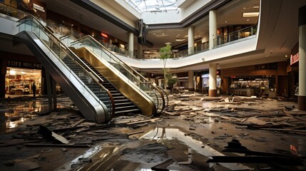 Wall Mural - a large building with a large floor and a large glass roof