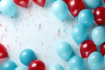 Poster - Balloons Birthyday Holiday background