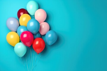 Poster - Balloons Birthyday Holiday background