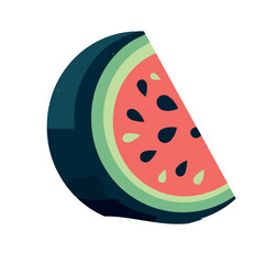 Sticker - Juicy watermelon slice, perfect summer refreshment snack