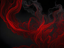 Smoke Background Red And Black Smoke Full HD Quality Image,  Ai Generative Image 